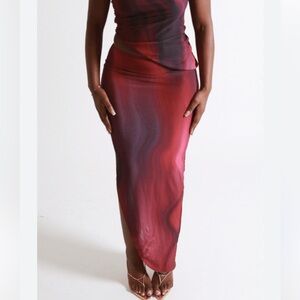 Farai London Asymmetrical Midi Skirt Size S Evening Party Resort Feminine